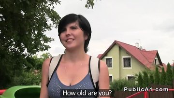 Natural big boobs teen fucked in photo studio