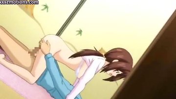 Slutty petite anime teen gets tight pink kitty seduced