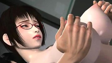 Pretty animated chick is taking massive stiff in her pussy