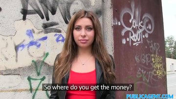 Sexy russian bangs cock outdoor