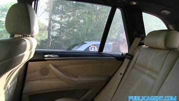 Sexy American teen fucked in the car