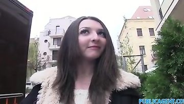 Teen brunet gets rammed wild