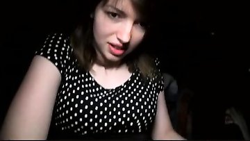 Hot brunette slut has sex in my auto for money