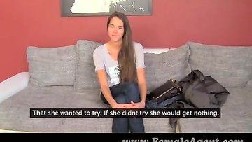 MILF agent fucks cute teen pussy