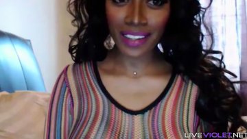 Screwing stunning Canadian black beauty with a face to cumshot on