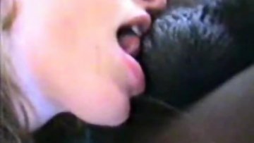 My housewife licking ebony butt and cock