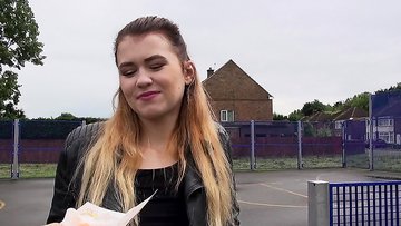 Attractive Euro chick Misha Cross bangs for the precise amount