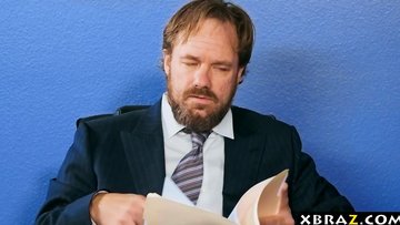 Buttplugged coworker girl adores anal sex in the office