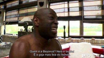 Brazilian babe craves for some black cock