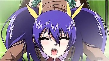 Hentai college girl faps and screws