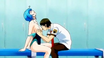 Anime chick in bikini in porn hentai