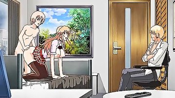 Hentai twat of stockings gal jizz filled