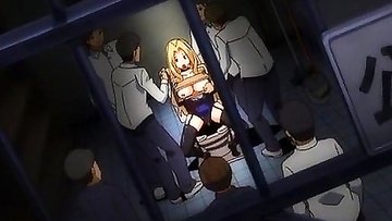 Bound anime babe serving several peckers