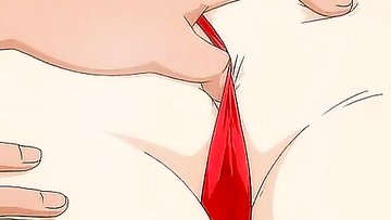 Woman gets hentai doggy bang on the floor