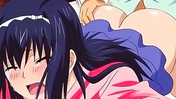 Adorable hentai vagina worked by dick