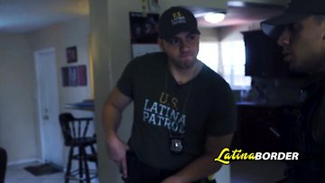 Curvaceous latina teen got her pussy examined by the border police