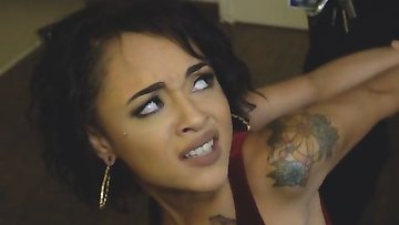 Tattooed cutie decided to suck cop's monster cock