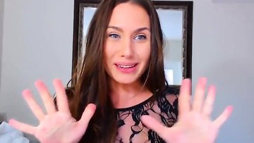 sexy Brunette Babe Solo Pussy Masturbation