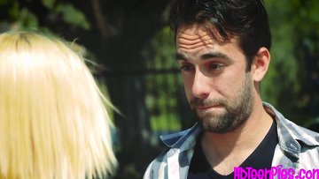 Amazing creampie wanting teen fucks