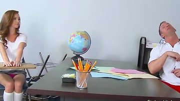 Maddy Oreilly's rough classroom fuck