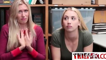 Blonde teen get fucked to save her friend