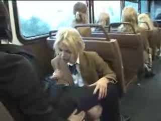 Blonde Schoolgirl Blowjob At Schoolbus - Free Porn Video - AlotPorn