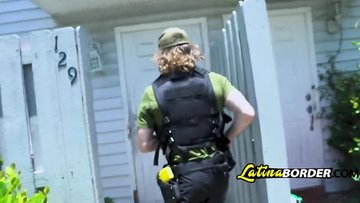 Latina babe punished with stiff dick