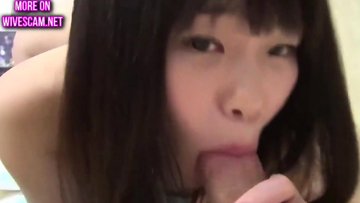 Japanese teen gets her pussy drilled POV