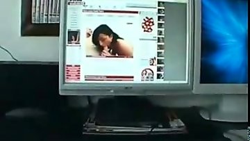 Indian babe sucks off her white lover