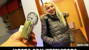 Hot blonde Czech is in real need for cash