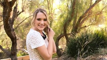 Kenna James toys her attractive pinky