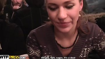 Wonderful bang in outdoor wc