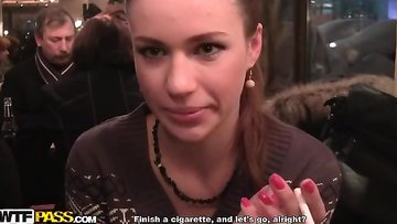 Wonderful bang in outdoor wc