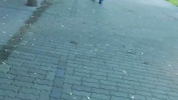 Blonde party babe wants outside banging. screwing