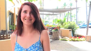 Chesty amateur babe Lexi flashing shaved cunt and hot ass