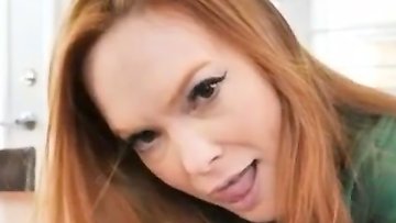 Apartment hunting and blowjob with my redhead stepmom
