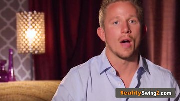 Timid couple has the hottest foreplay ever with others at the backyard