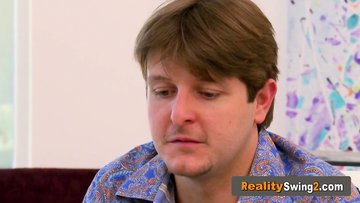 Timid couple has the hottest foreplay ever with others at the backyard