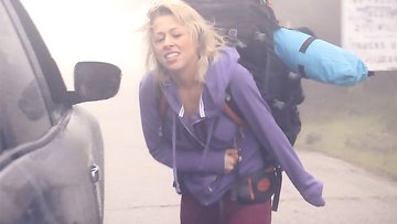 Backwood brothers double penetrate a teen hitchhiker