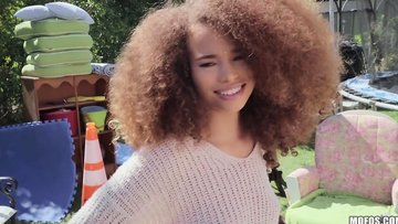 Black Woman has Public Sex with Colossal Jizz!