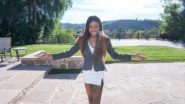 Big tit black realtor sells with tight pussy