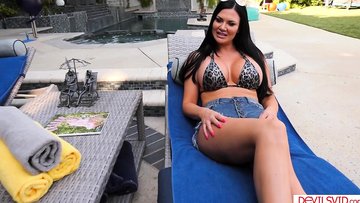 Mom relaxes with stepsons classmate cock