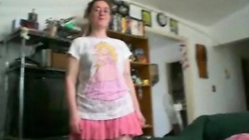 nerdy slut Anna meets new master