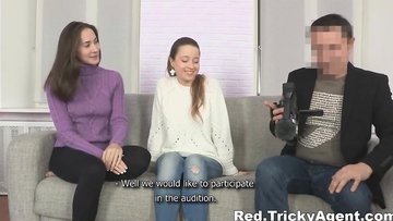 Audition with threesome sex