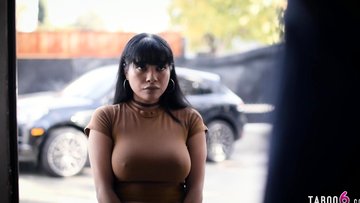 Illegal latina teen maid with big tits still got hired