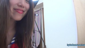 Debut Teen Seira Fucks Uncensored In Cosplay Shaved Pussy Chubby Ass Looks Fab