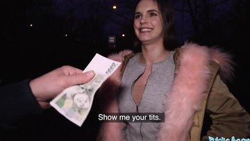 Student elegant pair of tits fucked outdoor