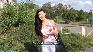 Hot Asian Mom Grand Melons Taking Substantial Stick