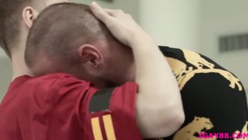 Muscled Michael Roman licks stepsons ass and cock