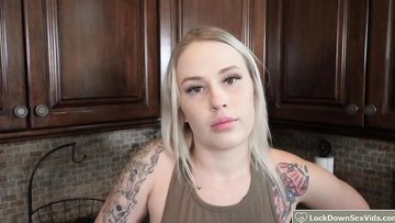 Big tits blonde teen fucked by roommate